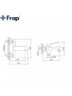 Frap Змішувач для ванної латунний з коротким виливом F3261 хром