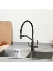 Смеситель для кухни с подключением к фильтру Frap F4397-9 оружейная сталь