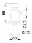 Кран моно для пісуару Frap F7201