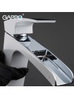 Высокий Смеситель для умывальника GAPPO G1007-31 белый хром