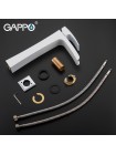 Высокий Смеситель для умывальника GAPPO G1007-31 белый хром