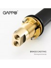 Змішувач для умивальника чорний GAPPO G1052-86 з плоским аератором