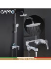 Душова стійка тропічний душ Gappo Tomahawk G2402-8 білий хром