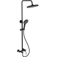 Душевая система Gappo G2403-6 черного цвета