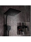 Черная душевая система тропический душ Gappo G2407-6