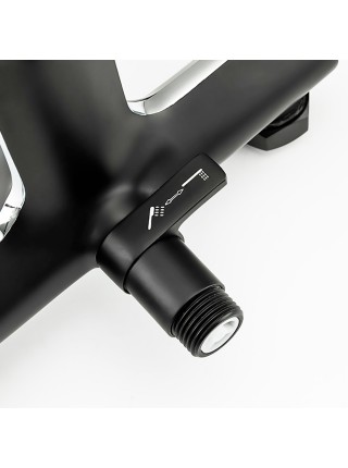 Gappo G3203-6 Смеситель в ванную чёрного цвета