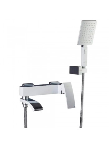 GAPPO Смеситель в ванную с душем белый-хром G3207-8