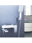 GAPPO Смеситель в ванную с душем белый-хром G3207-8