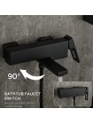 GAPPO Смеситель в ванную чёрного цвета  G3217-6