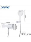 GAPPO Змішувач у ванну з душем білий хром G3217-8