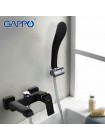 GAPPO Смеситель в ванную с душем чёрного цвета  G3250
