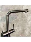 Gappo G43752-21 - Смеситель кухонный под фильтр оружейная сталь