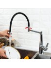 GAPPO Смеситель для кухни чёрный с гибким изливом G4398-15