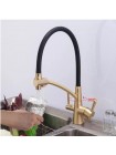 Гибкий Смеситель для кухни под фильтр бронза Gappo G4398-1 латунь