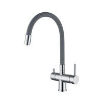 Смеситель для кухни под фильтр с гибким изливом Gappo G4398-30