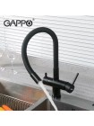 Gappo G4398-36 - Змішувач на кухню з гнучким виливом з краном під фільтр серій хром