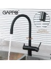 Gappo G4398-36 - Змішувач на кухню з гнучким виливом з краном під фільтр серій хром