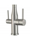 Смеситель на кухню с краном под фильтр и гибким изливом Gappo G4399-75
