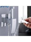 Гигиенический душ скрытого монтажа латунный Gappo G7207-1 хром