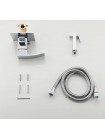 Гигиенический душ скрытого монтажа латунный Gappo G7207-1 хром