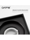 GAPPO G81050-6 Трап для душа квадратный чёрный