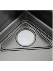 Кухонна мийка чорна Gappo GS7246-6 нержавіюча сталь 720*460 мм