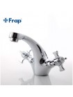 Змішувач для раковини двовентильний Frap F1024 латунь