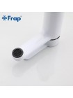 Смеситель для раковины белый хром Frap F1041 латунный