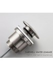 Донный клапан для умывальника клик-клак 1 1/4" сатин Frap F62-5