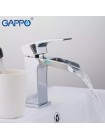 Змішувач для умивальника з виливом водоспад GAPPO G1007-20 латунь