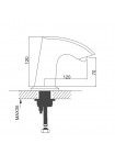 Смеситель для умывальника бесконтактный GAPPO G518 хром