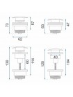 Донный клапан для раковины Rea White клик-клакk REA-A2361