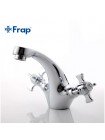 Смеситель для раковины двухвентильный Frap F1024 латунь