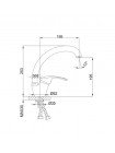 Латунный смеситель на кухню Frap F4121-2 хром