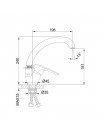 Кухонный смеситель хром Frap F41701-B