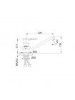 Смеситель для кухни с длинным изливом Frap F49702-B хром
