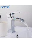 Смеситель для умывальника с изливом водопад GAPPO G1007-20 латунь