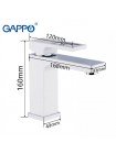 Змішувач для умивальника білий хром GAPPO G1017-8
