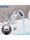 Смеситель для умывальника двухвентильный GAPPO G1042 хром