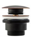Донный клапан для раковины Rea Old Black клик-клак универсальный REA-A5218