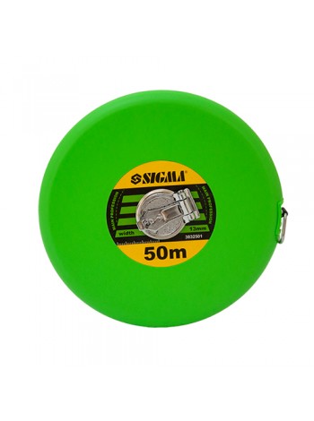 Рулетка тряпчана стрічка50м, 13мм (скловолокно), Sigma 3832501