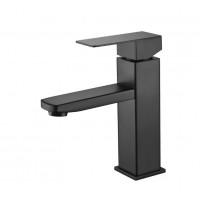 Змішувач для умивальника чорний Wezer PRO1-02-BLACK
