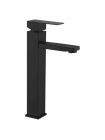 Змішувач для умивальника високий колір чорний Wezer PRO 11-02 BLACK
