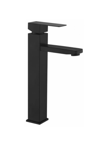 Смеситель для умывальника высокий цвет чёрный Wezer PRO11-02 BLACK