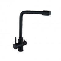 Смеситель для кухни с подключением к фильтру Wezer EKO4C-01-BLACK чёрный