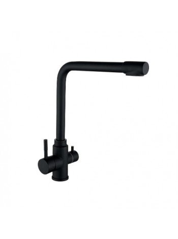 Wezer EKO4C-01-BLACK - Змішувач для кухні з виходом для питної води чорний