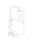 Душевая система тропический душ Frap F2461