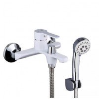 Белый Смеситель для ванны Frap F3241