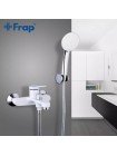 Frap Смеситель для ванной белый F3245 с коротким изливом