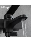 Frap Смеситель для ванной с душем чёрный F3262